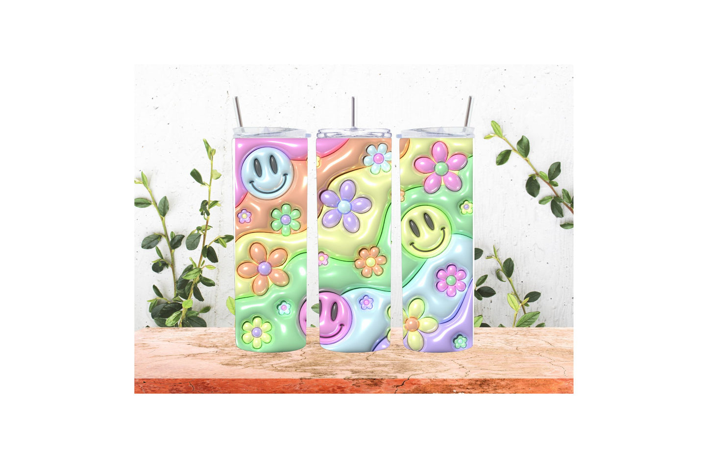 20oz 3D Smiley Tumbler