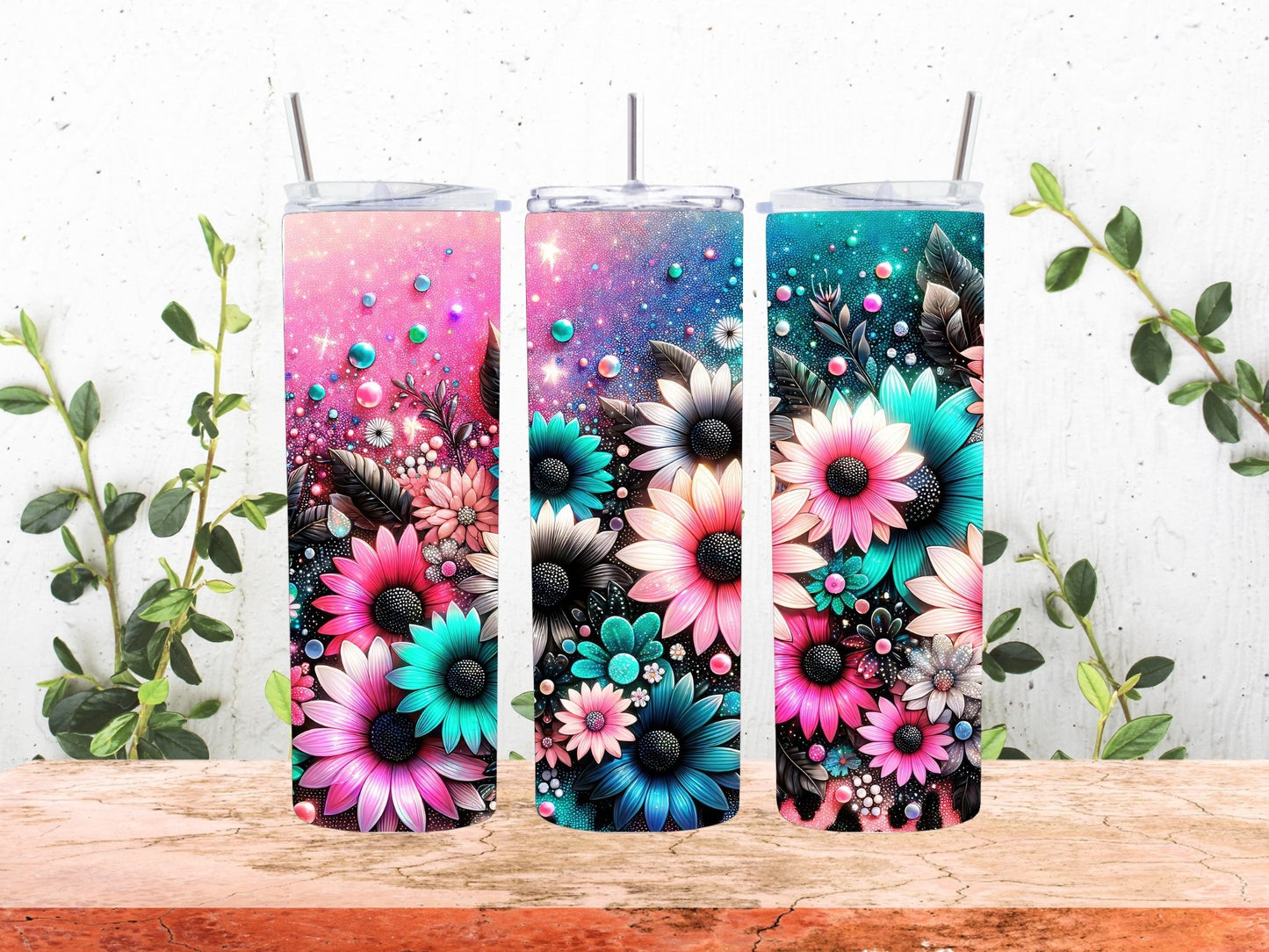 20 oz Flowers Tumbler
