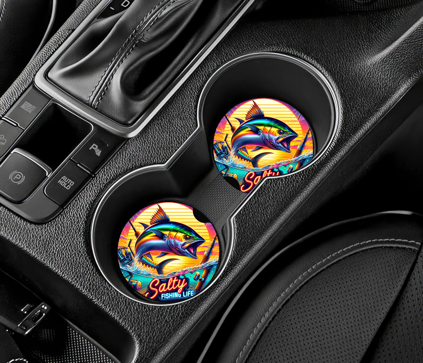 Custom Car Coasters Salt Fish