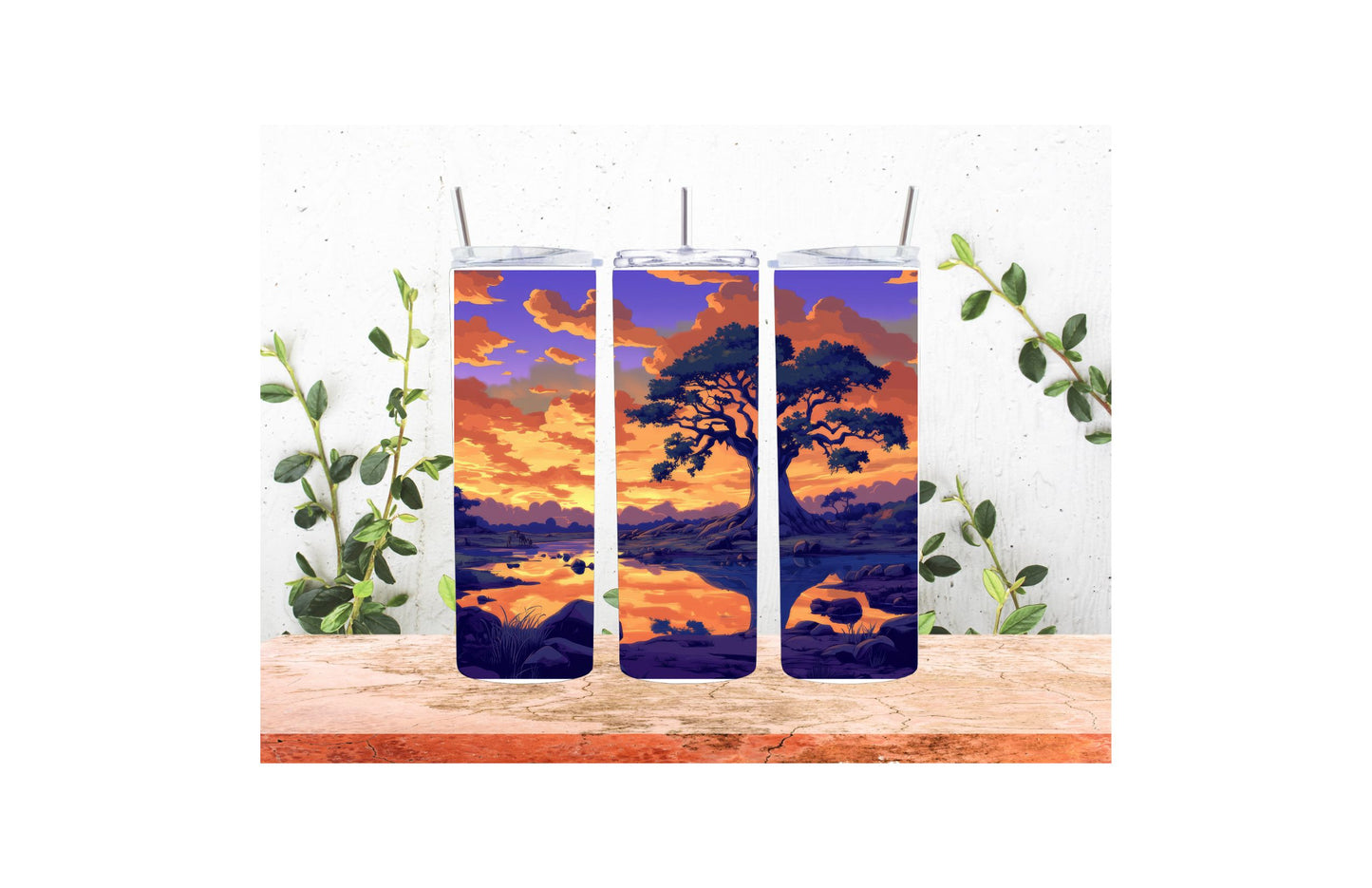 20oz Sunset tree