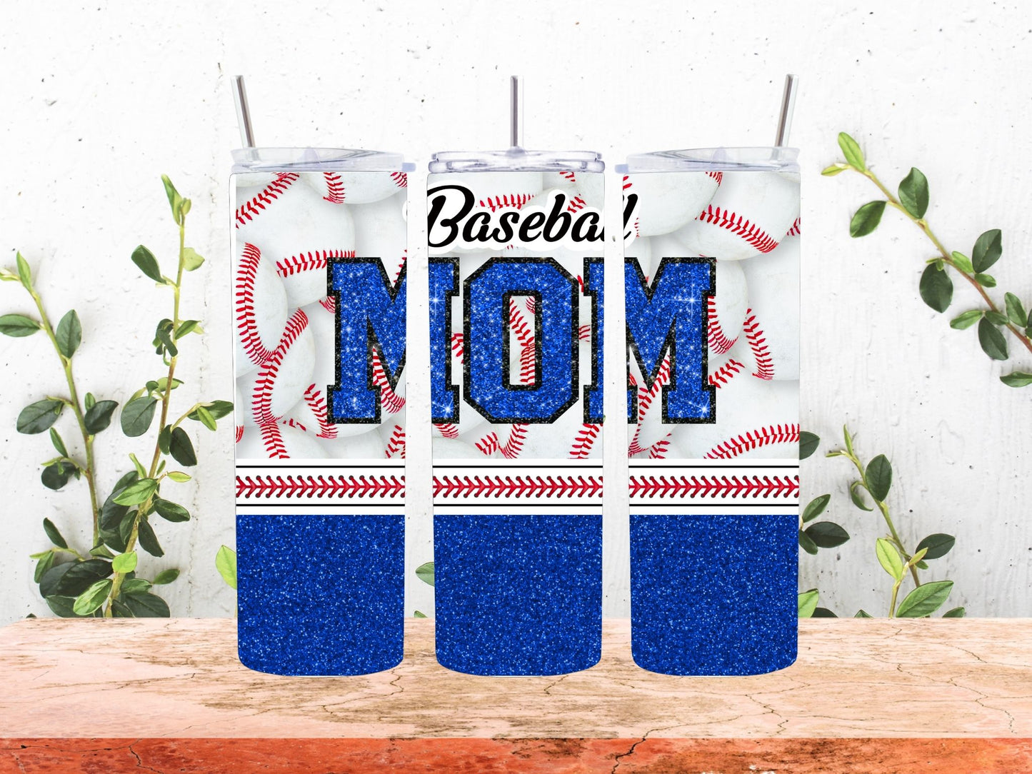 20 oz Baseball Mom Tumbler