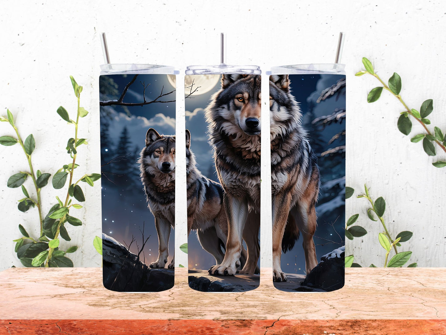 20 0z Tumbler Wolf