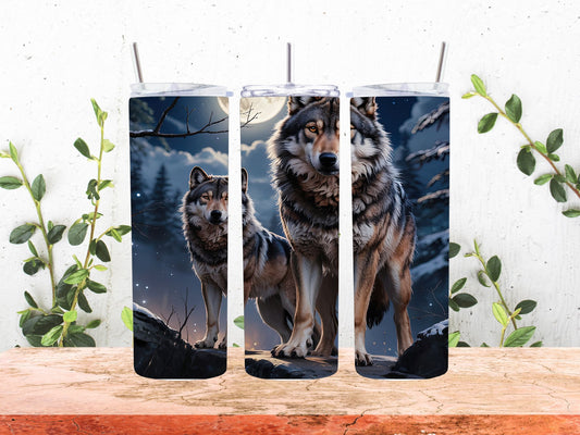 20 0z Tumbler Wolf
