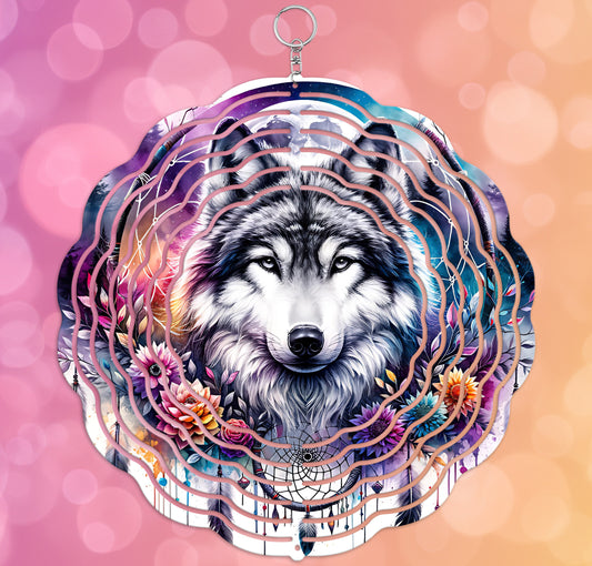 Wind Spinner Wolf