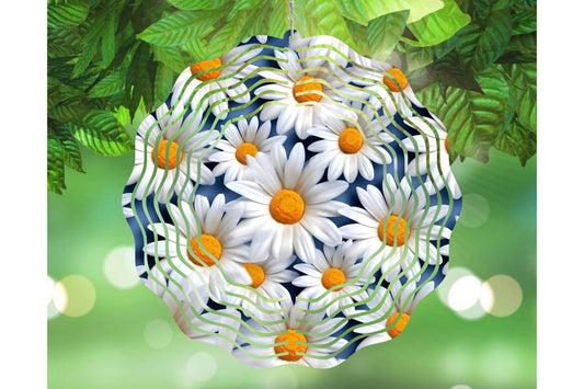 Wind spinner Blue Daisy