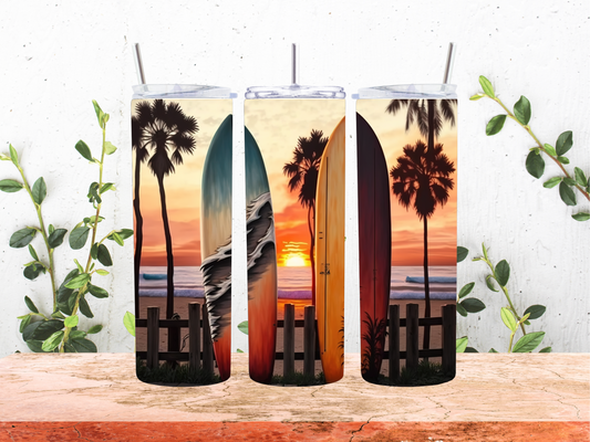 20 0z Tumbler Surfboard
