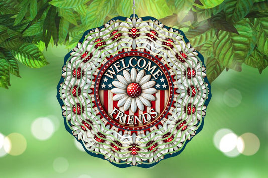 Wind Spinner Welcome Friends